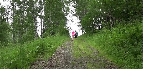  Fisting for hairy pussy. Lesbians with big asses have fun outdoors. Fetish.